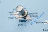 Mail Box Map Honolulu Hawaii - Ala Moana, Waikiki, McCully Kakaako Area